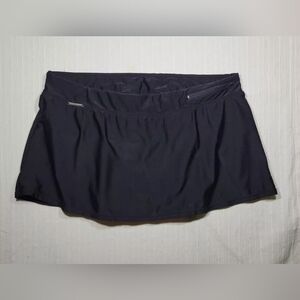 ZeroXposur Swimwear Women Size 12 Swim Skirt Dark Gray Small Zip Pocket at Waist